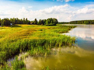 Lake Kierwik on Masuria, Poland
