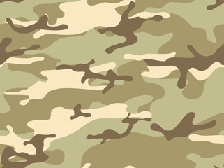 Camouflage seamless pattern. Military texture. Print on fabric and clothing. Vector illustration