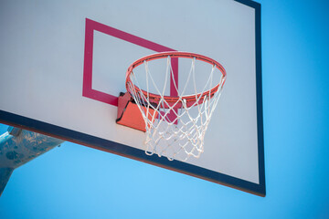 Basketball court in park in new taipei city