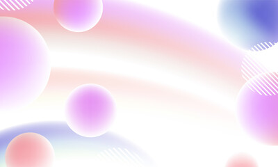 Abstract sphere light pink color