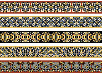 Seamless decorative borders