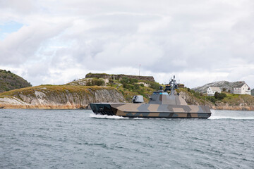 Navy's missile torpedo boat series that took over for the Hauk class.,Nordland county,scandinavia,Europe 