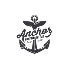Anchor Boat Ship Marine Navy Nautical Logo Design Vector Image