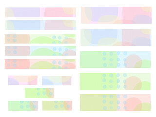 背景素材：水彩風　水玉模様のマスキングテープ