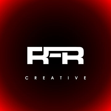 RFR Letter Initial Logo Design Template Vector Illustration