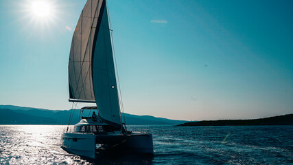 boat, sea, yacht, water, sail, sailboat, ocean, sailing, ship, sky, summer, travel, vacation,...