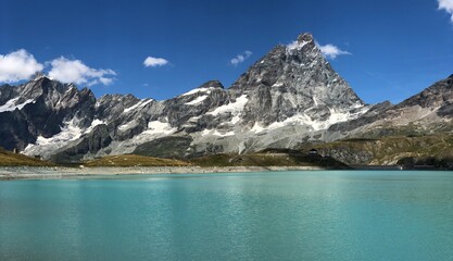 Aosta, Cervino, Lago, Montagne, Paesaggi, Natura, Fiori, Cielo, Mucche, Animali, Rocce, Escursionismo, Passeggiate, Erba, Verde