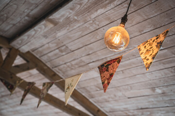Traditional Bunting Outdoors