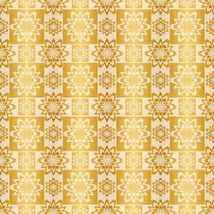 Gold paper for printing.  Seamless pattern. Gold background with decor. Imitation metal foil.