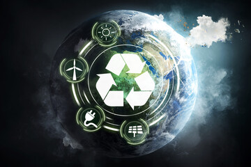 Umweltverschmutzung Rrecycling Konzept
