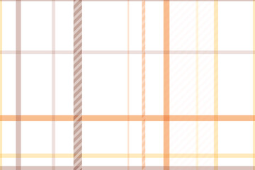 Seamless plaid patterns brown with yellow on pastel background.