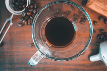 Black coffee espresso