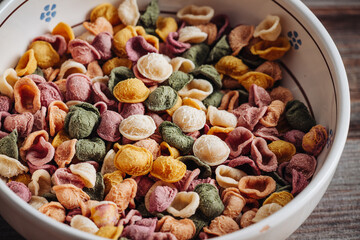 Hand made Orecchiette pasta with natural flavors