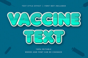 Vaccine Editable Text Effect