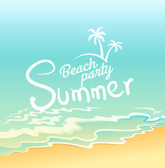 Fototapeta na wymiar Summer beach party background