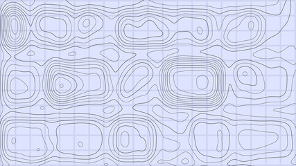Topographic map background. Line topography map contour background, geographic grid. Abstract vector illustration.