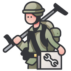engineer soldier icon