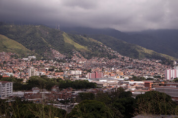 Fototapeta na wymiar Poor and popular neighborhoods of Caracas