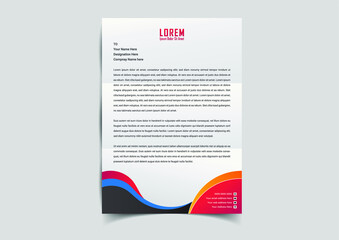 letterhead graphic design document template for business visual identity-