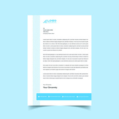 letterhead template design minimalist simple