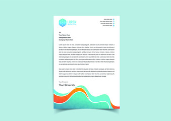 letterhead template design minimalist simple