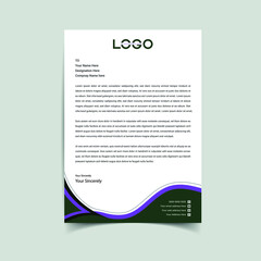 Abstract corporate and creative letterhead template design for your business. vector design