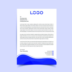 Letterhead design template. Creative and clean modern business letterhead template. Illustration vector