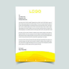 Modern Business Letterhead Design Template