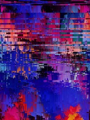 Graphical Abstract Painting Art Background Texture,Abstract Colorful Geometrical Artwork Poster,Modern Conceptual Art,Synthwave Aesthetic Vaporwave Poster Print,3D Rendering,3D Illustration