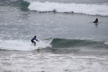 Surfing in a cloudy day