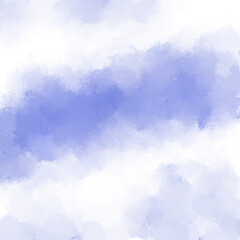 Brush painted digital abstract drawing in a gradient of gentle pastel blue colors art painting