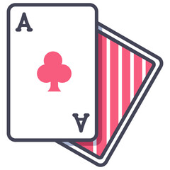 clubs poker card icon