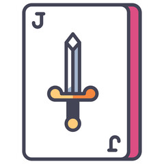 jack poker card icon