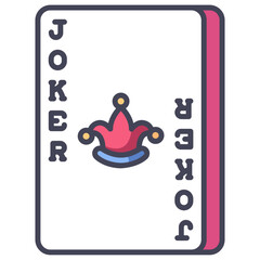 joker poker card icon