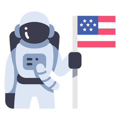 USA astronaut icon © maxicons