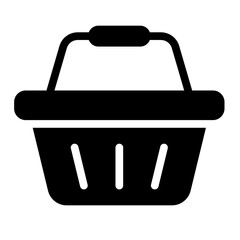 basket glyph icon