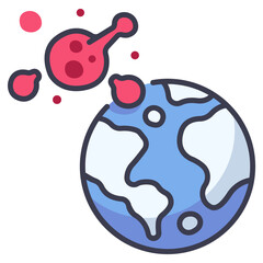 world pandemic icon