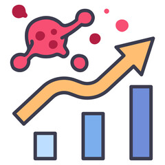 virus graph icon