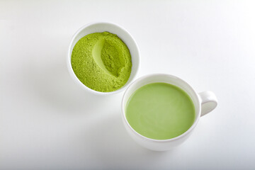 The delicious and fresh Japanese tea matcha