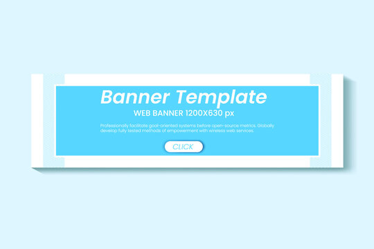 creative web banners of standard size with a place for photos. Vertical, horizontal and square template. vector illustration