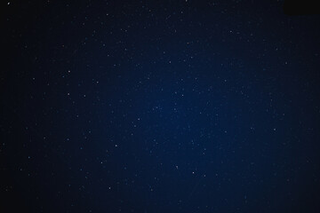 Clear starry sky with map of stars - astronomical photo