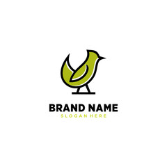 beautiful nature bird logo design inspiration. flat and minimalist style