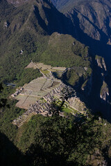 Machu Picchu sem from the top of Huayna Picchu
