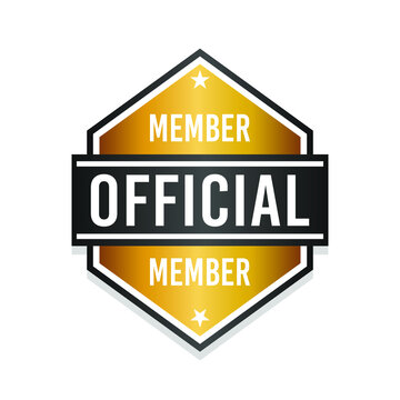 recommend clip art: Official Member Badge Icon Seal. Illustration Vector Stamp Design. Vintage Retro Style Insignia.