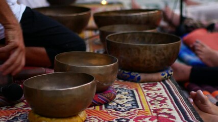 Tibetan singing bowls, music healing