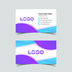 Fototapeta premium Vector Modern Creative and Clean Business Card Template