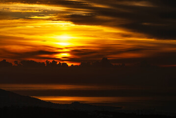 Cloudy morning over Sitges