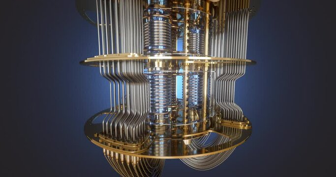 Video of a quantum computer.