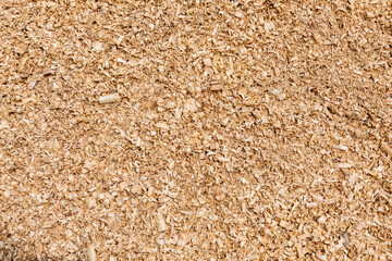 Sawdust or wood dust texture background.
