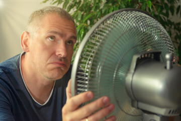 Man suffers from heat at home